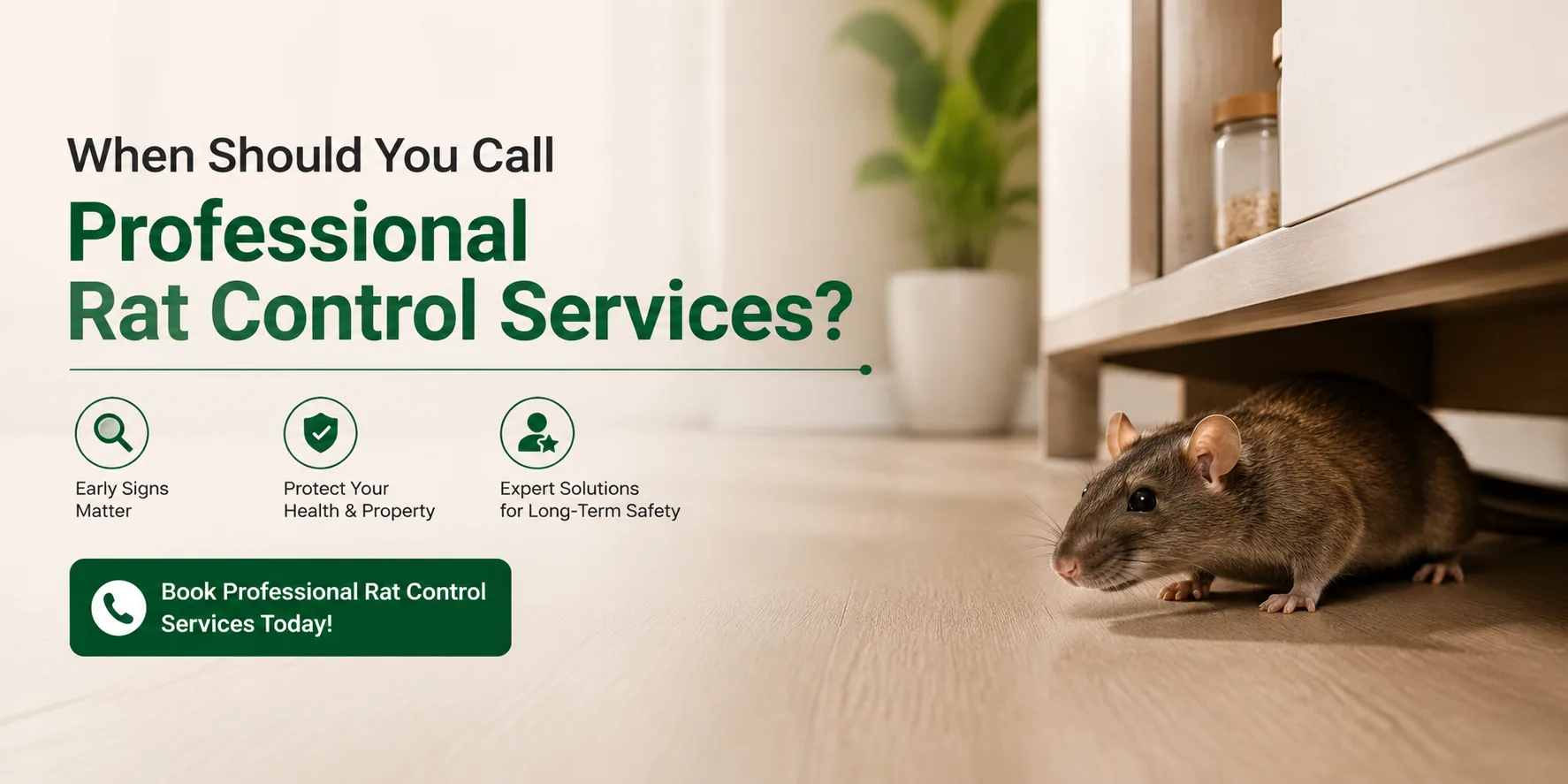 When Should You Call Professional Rat Control Services?