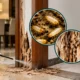 Professional termite control treatment for termite-damaged wood inside a house