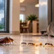 Common pests in Gurgaon during weather changes, including mosquitoes, cockroaches, ants, termites and rodents inside a home.