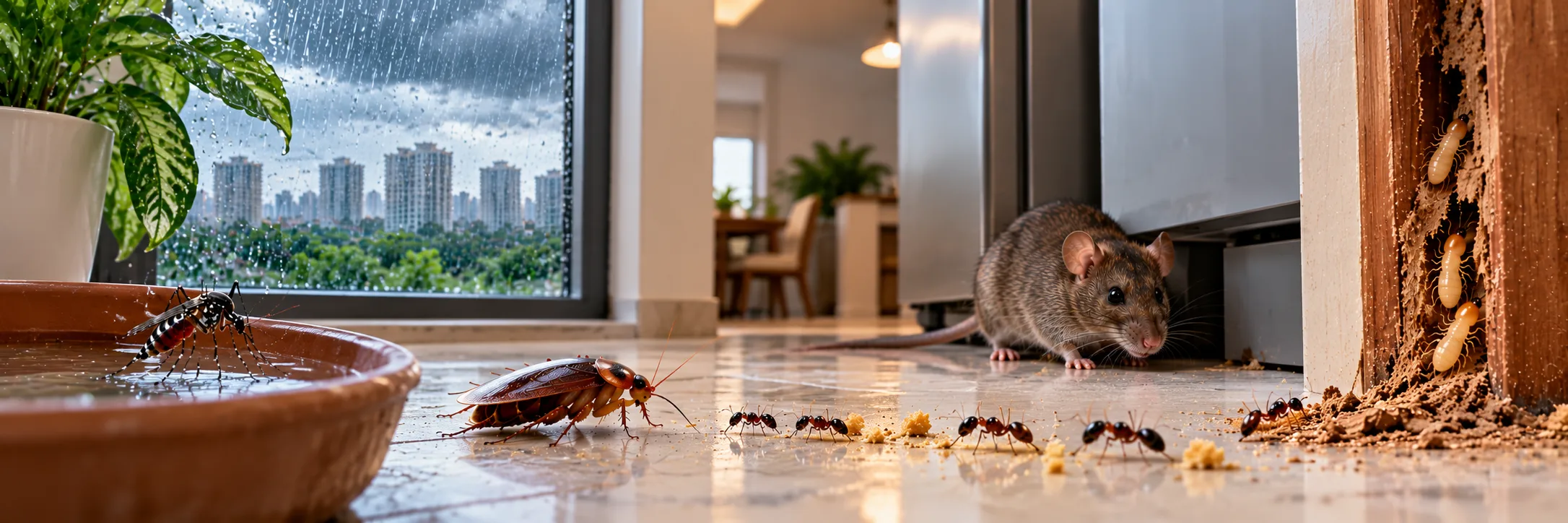 Common Pests in Gurgaon During Weather Changes and How to Control Them